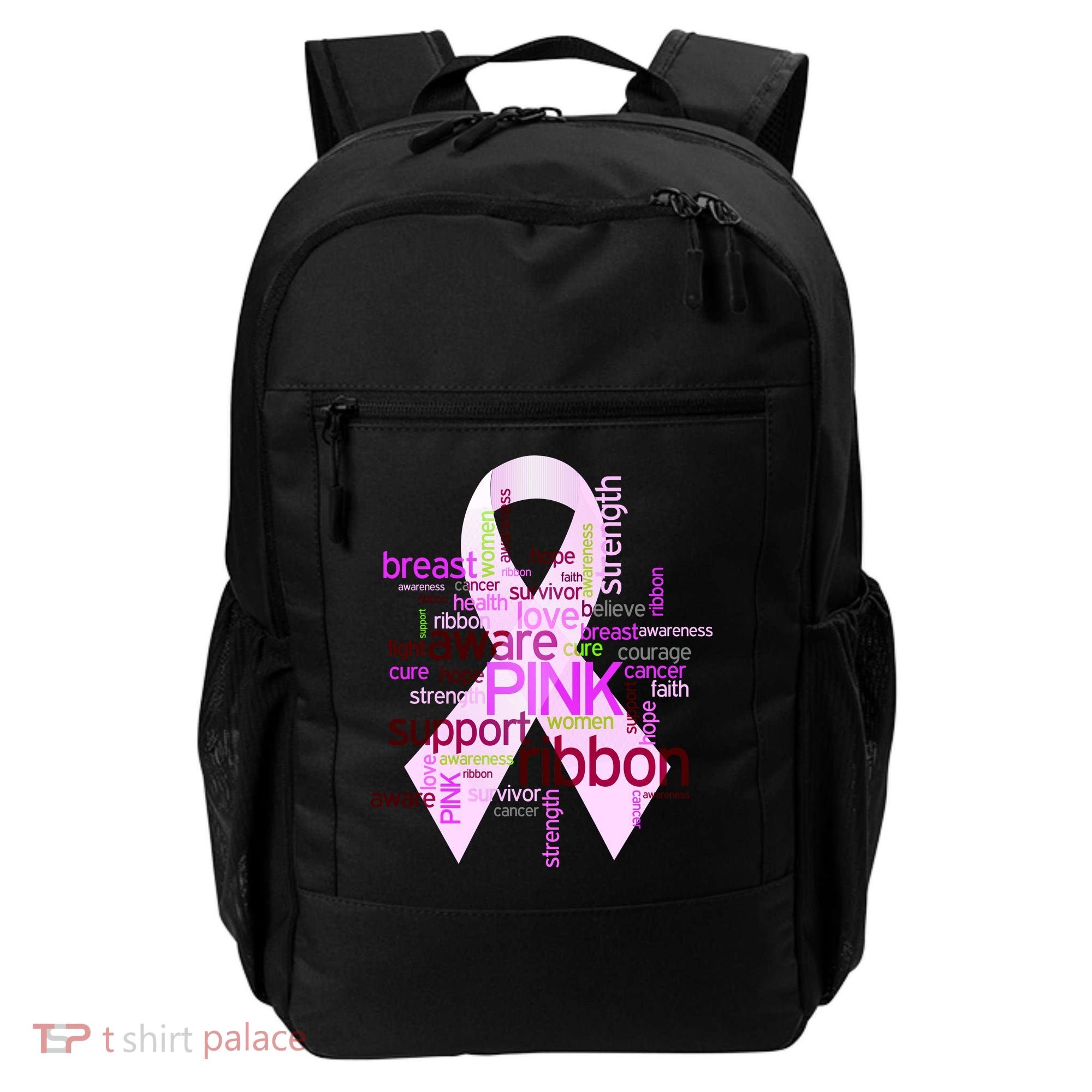 Breast Cancer Awareness Word Mash-Up Backpack