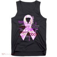 Breast Cancer Awareness Word Mash-Up Tank Top thumb 0