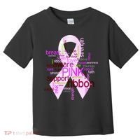 Breast Cancer Awareness Word Mash-Up Toddler T-Shirt thumb 0