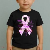 Breast Cancer Awareness Word Mash-Up Toddler T-Shirt thumb 2