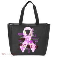 Breast Cancer Awareness Word Mash-Up Tote Bag thumb 0