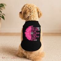 Breast Cancer Being Strong Is The Only Thing We Have Doggie Tank thumb 2