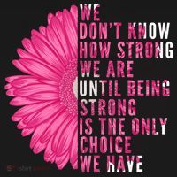Breast Cancer Being Strong Is The Only Thing We Have Backpack thumb 2