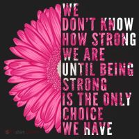 Breast Cancer Being Strong Is The Only Thing We Have Beanie thumb 2