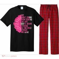 Breast Cancer Being Strong Is The Only Thing We Have Pajama Set thumb 0