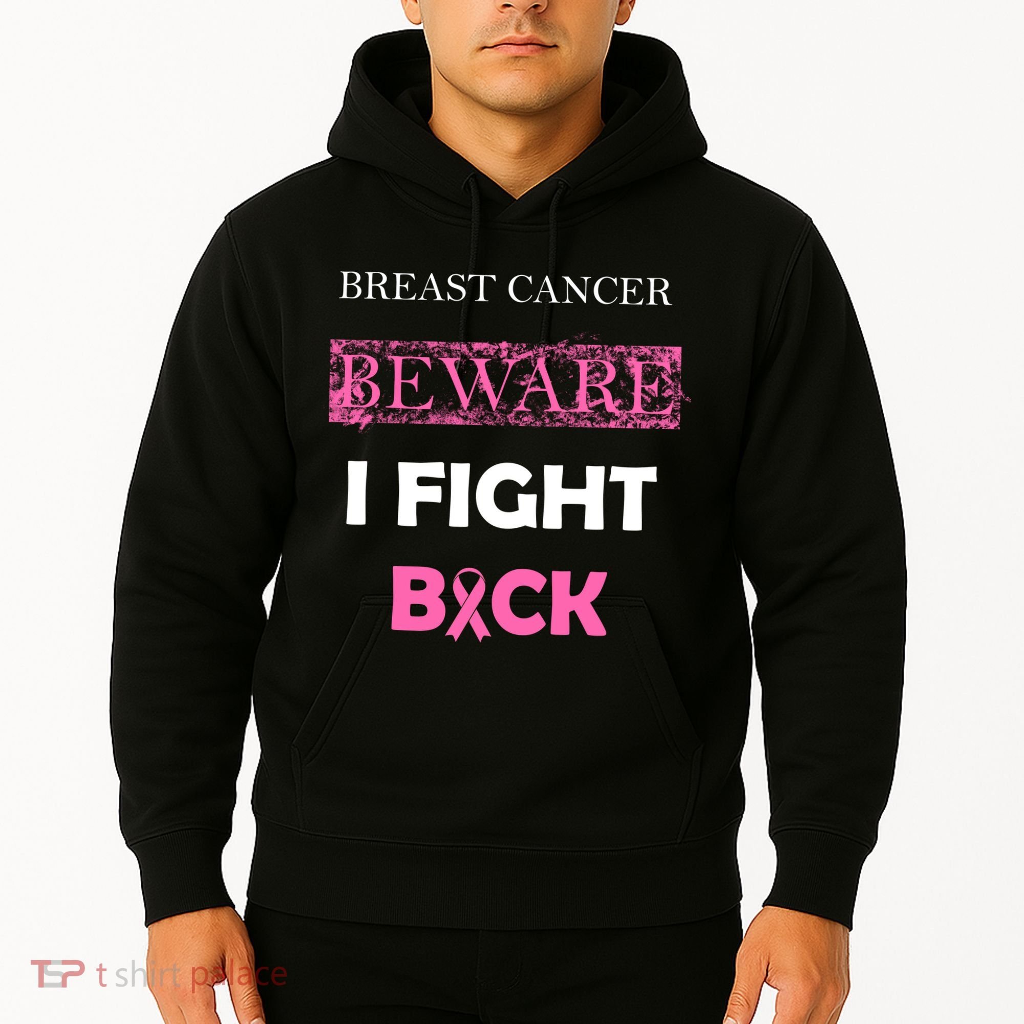 Breast Cancer Beware I Fight Back Hoodie