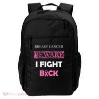 Breast Cancer Beware I Fight Back Backpack thumb 0