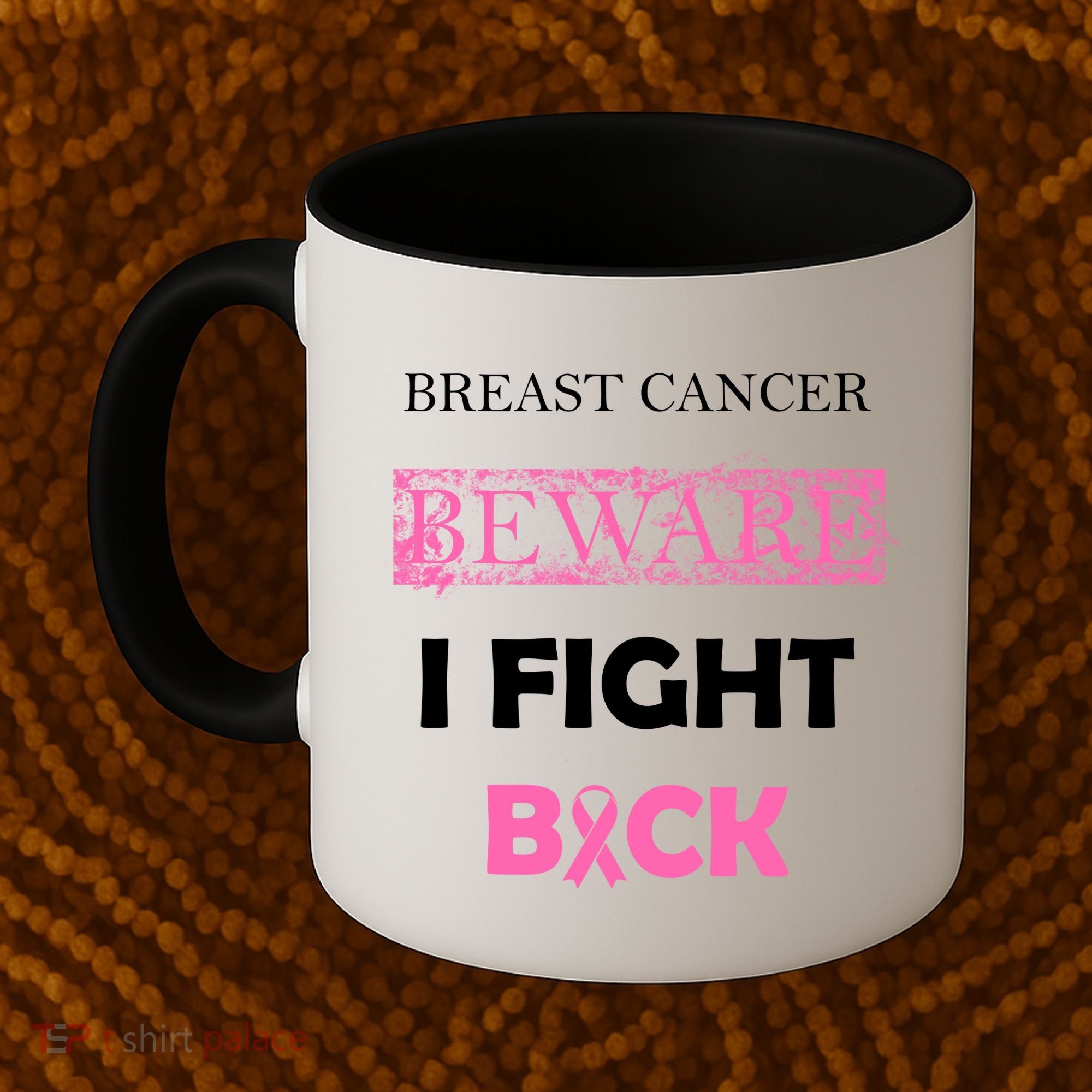 Breast Cancer Beware I Fight Back Coffee Mug