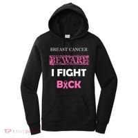 Breast Cancer Beware I Fight Back Women's Hoodie thumb 0