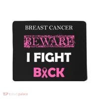 Breast Cancer Beware I Fight Back Mousepad thumb 0