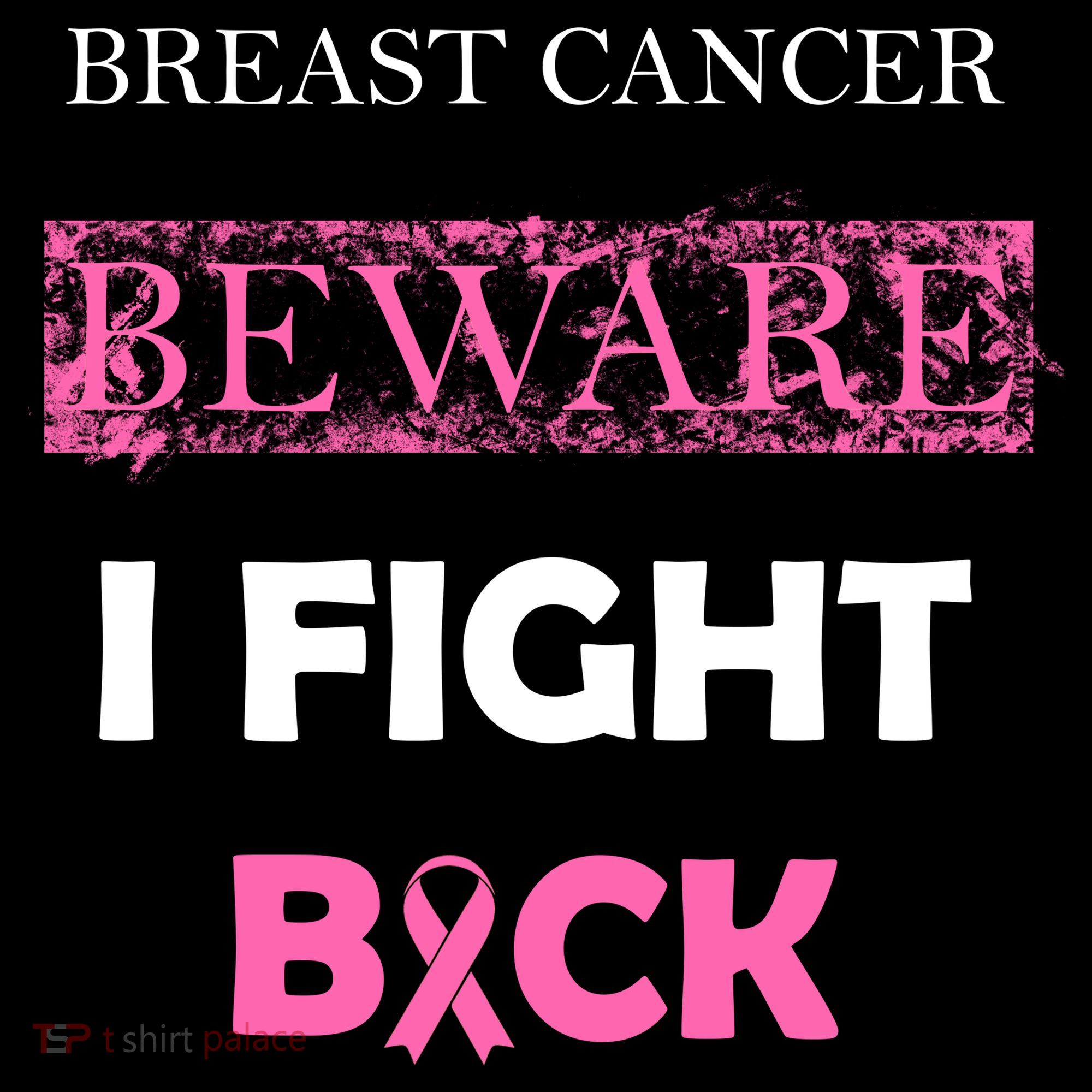 Breast Cancer Beware I Fight Back Mousepad