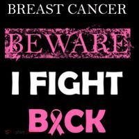 Breast Cancer Beware I Fight Back Ornament thumb 1