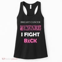 Breast Cancer Beware I Fight Back Women's Tank Top thumb 0