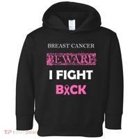 Breast Cancer Beware I Fight Back Toddler Hoodie thumb 0