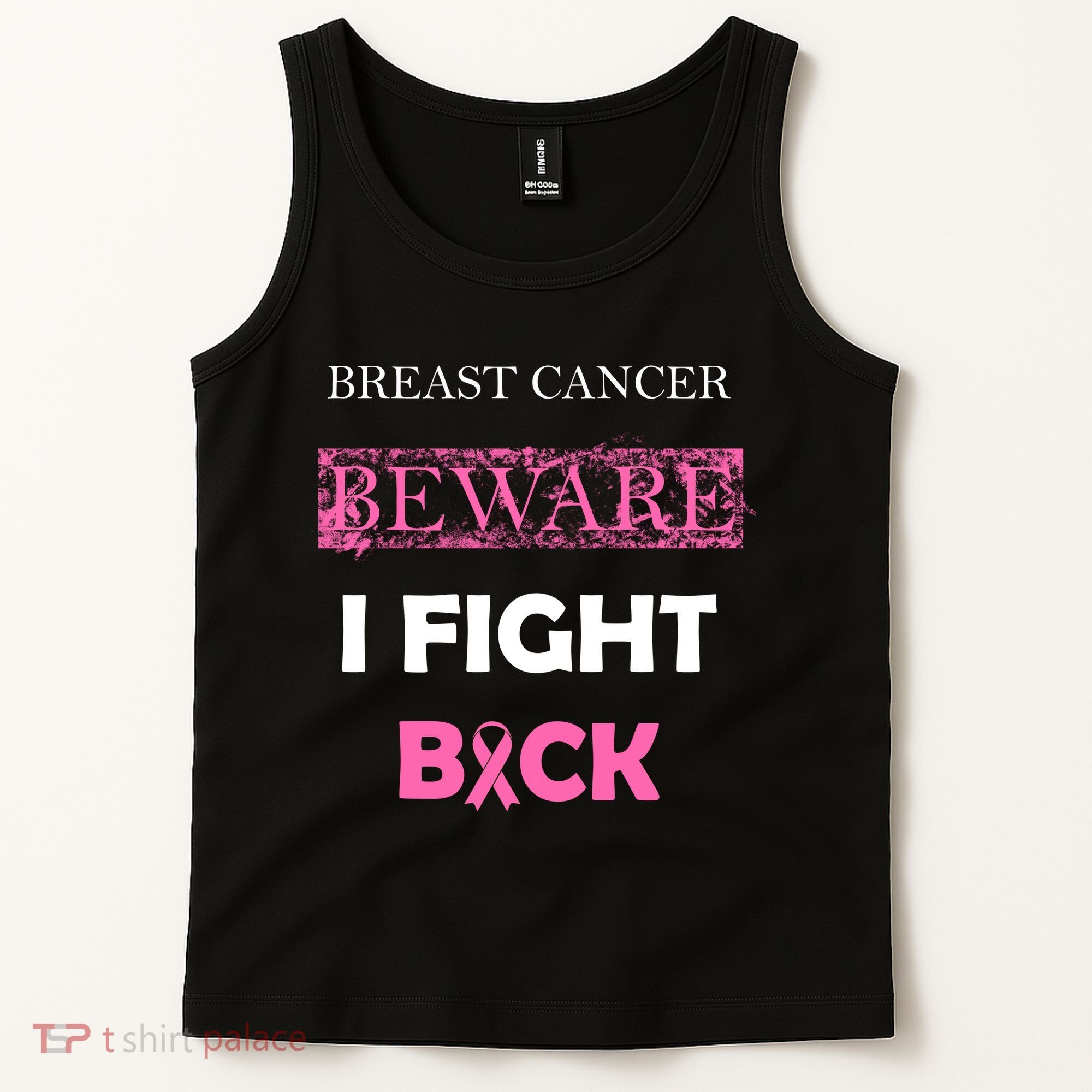 Breast Cancer Beware I Fight Back Tank Top