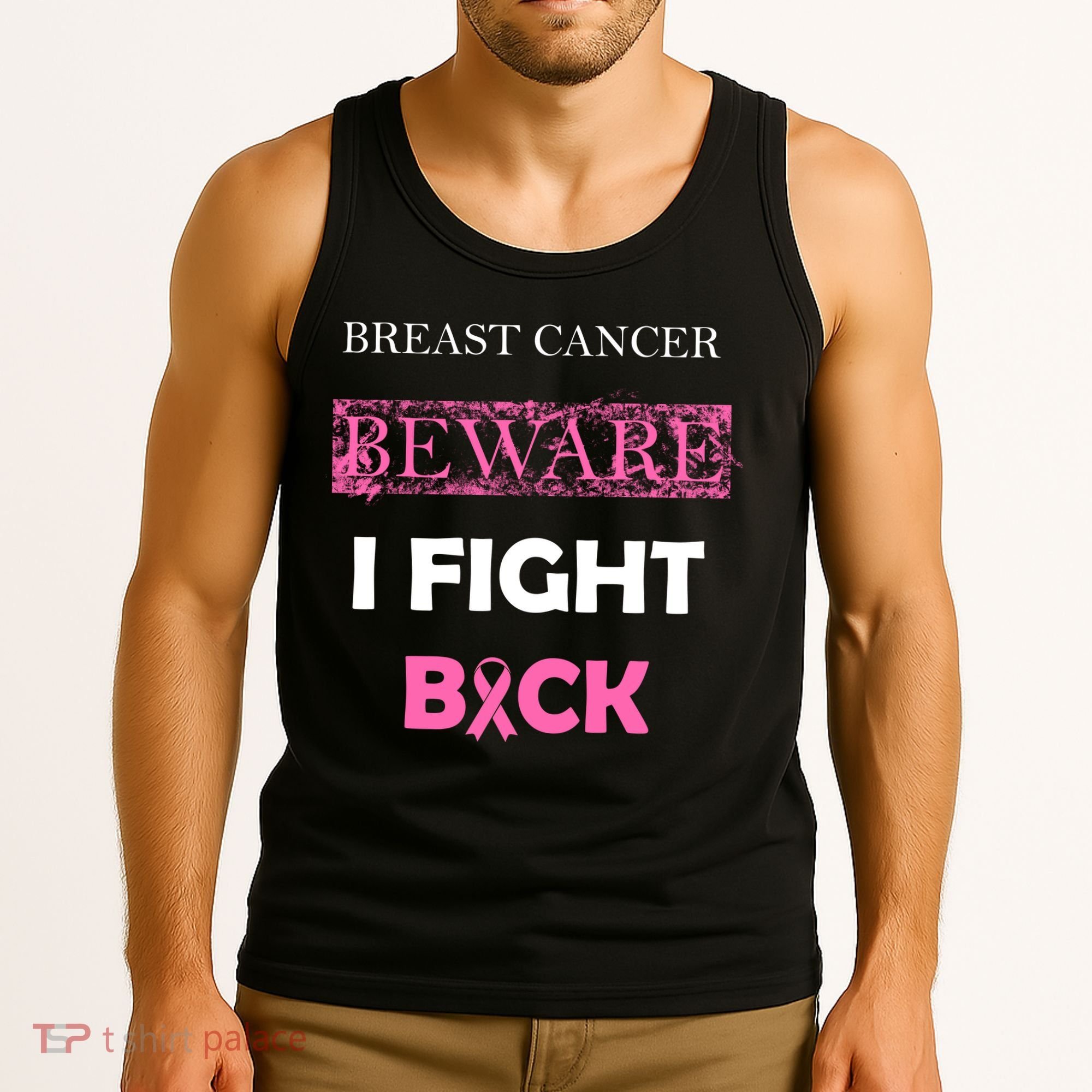 Breast Cancer Beware I Fight Back Tank Top