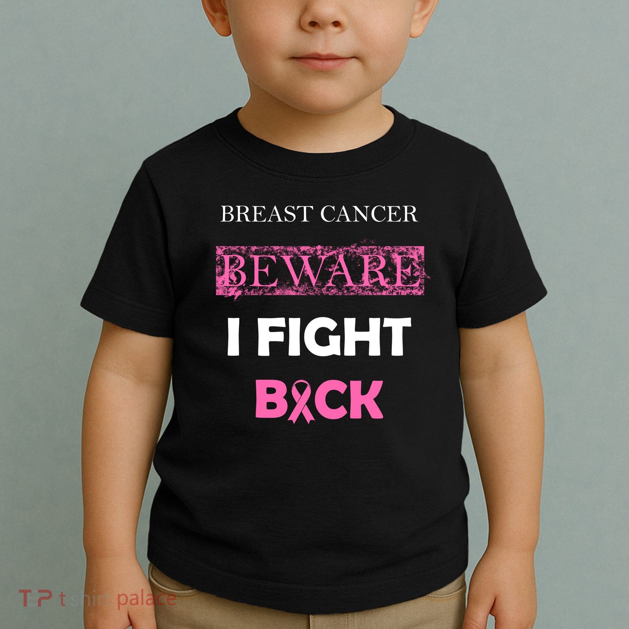 Breast Cancer Beware I Fight Back Toddler T-Shirt