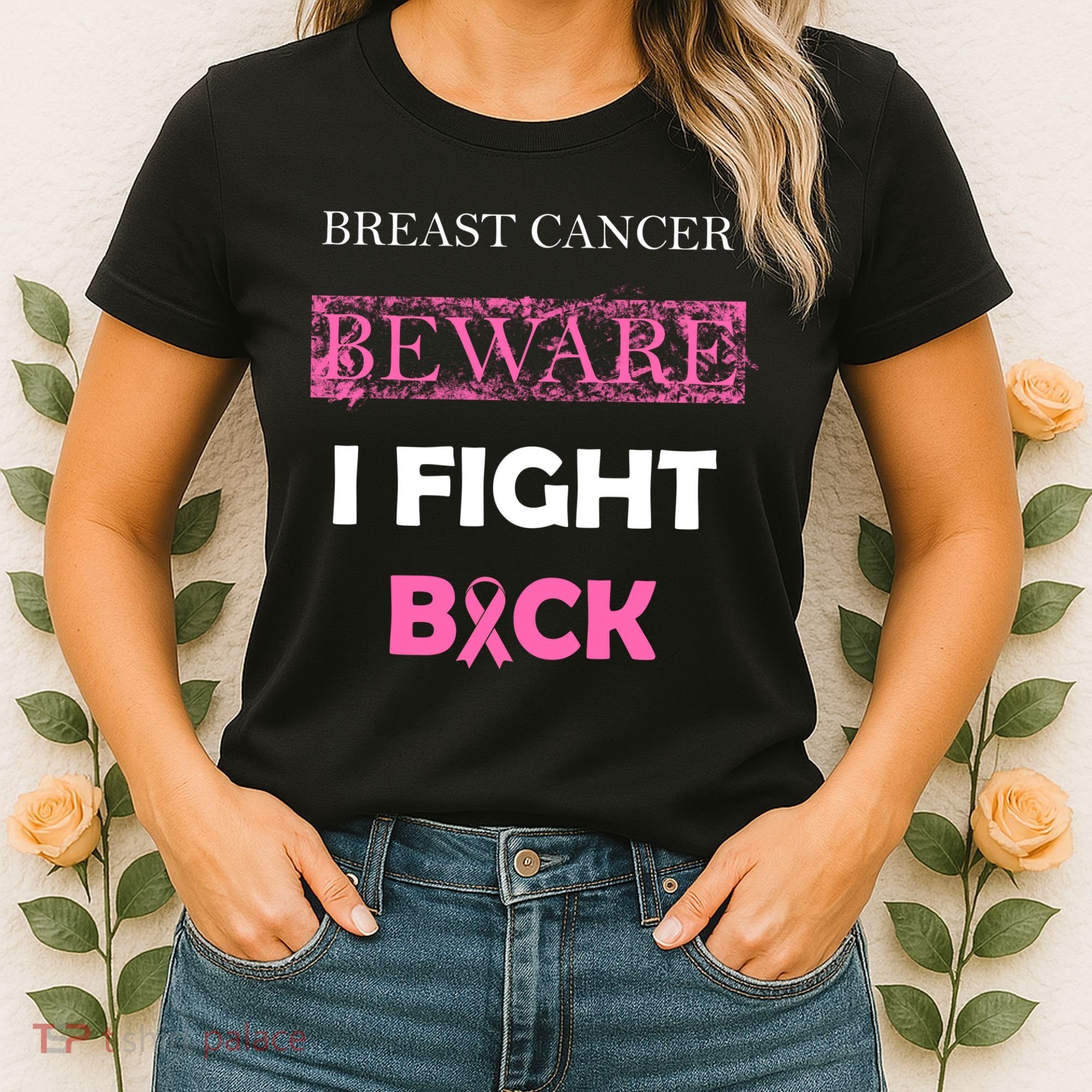 Breast Cancer Beware I Fight Back Women's T-Shirt
