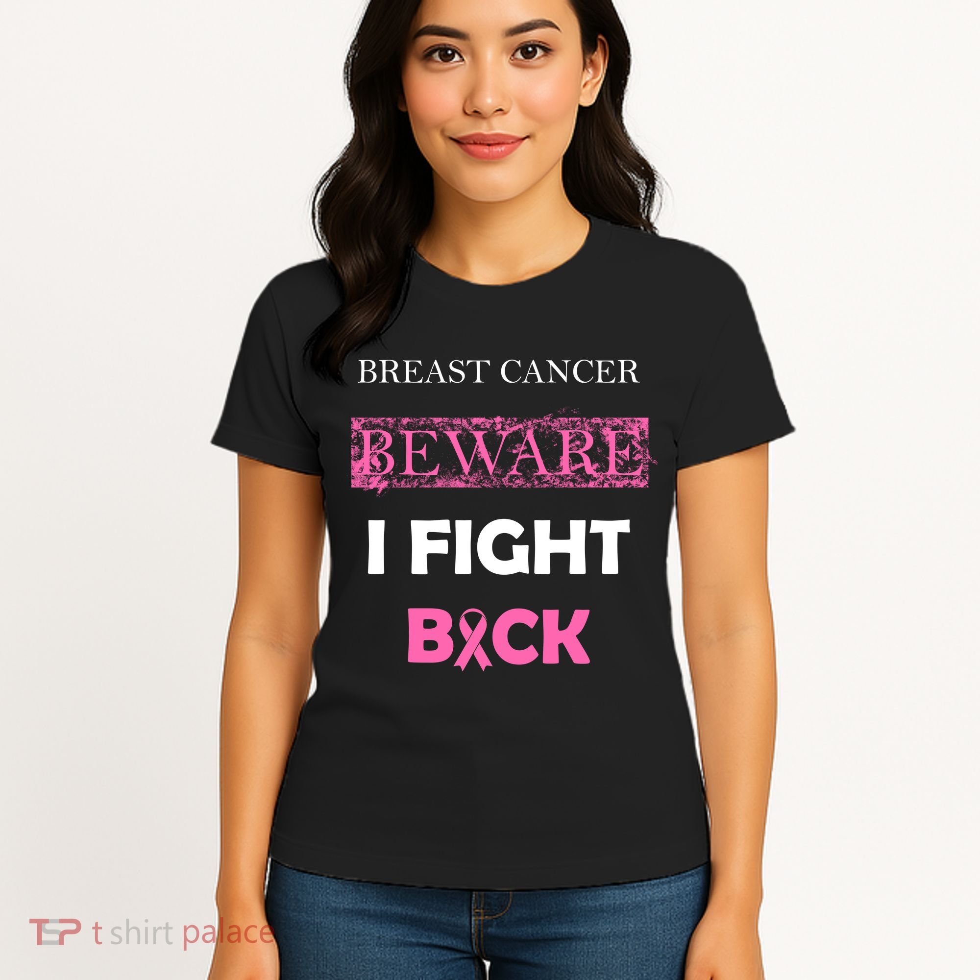 Breast Cancer Beware I Fight Back Women's T-Shirt
