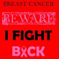 Breast Cancer Beware I Fight Back Santa Hat thumb 1