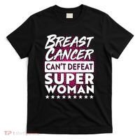 Breast Cancer Can't Defeat Super Woman T-Shirt thumb 0