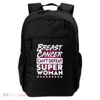 Breast Cancer Can't Defeat Super Woman Backpack thumb 0