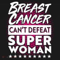 Breast Cancer Can't Defeat Super Woman Button thumb 1
