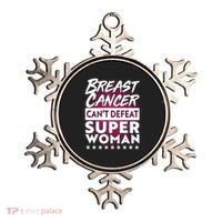 Breast Cancer Can't Defeat Super Woman Ornament thumb 0