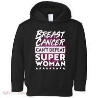 Breast Cancer Can't Defeat Super Woman Toddler Hoodie thumb 0