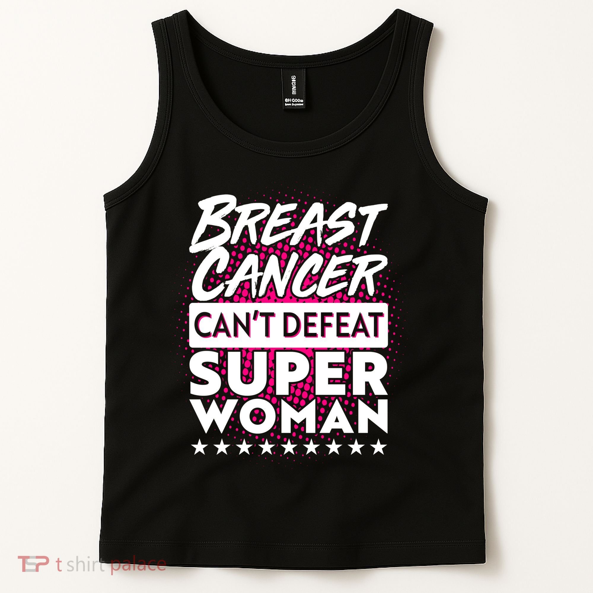 Breast Cancer Can't Defeat Super Woman Tank Top