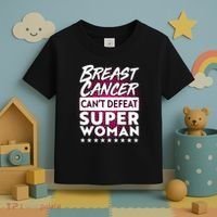 Breast Cancer Can't Defeat Super Woman Toddler T-Shirt thumb 3