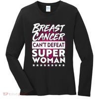 Breast Cancer Can't Defeat Super Woman Women's Long Sleeve Shirt thumb 0