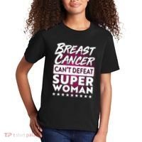 Breast Cancer Can't Defeat Super Woman Kids T-Shirt thumb 2