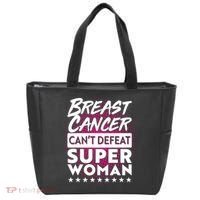 Breast Cancer Can't Defeat Super Woman Tote Bag thumb 0