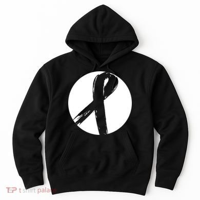 Breast Cancer Circle Ribbon Logo Hoodie