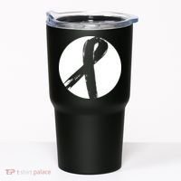 Breast Cancer Circle Ribbon Logo Tumbler thumb 0
