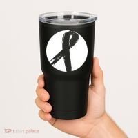 Breast Cancer Circle Ribbon Logo Tumbler thumb 2