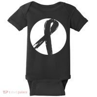 Breast Cancer Circle Ribbon Logo Baby Bodysuit thumb 0