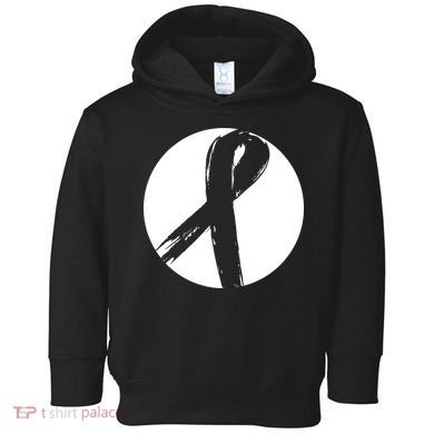 Breast Cancer Circle Ribbon Logo Toddler Hoodie