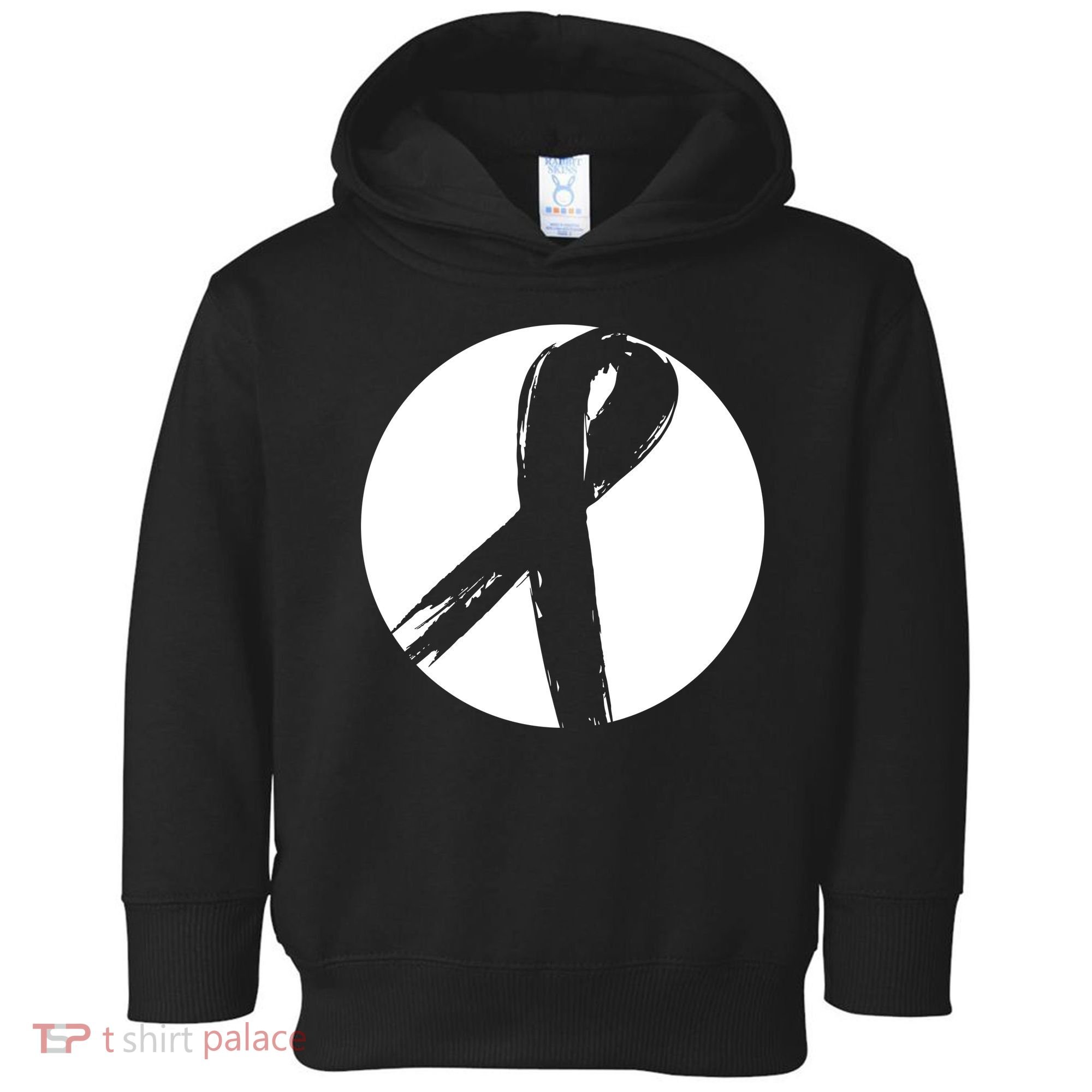 Breast Cancer Circle Ribbon Logo Toddler Hoodie