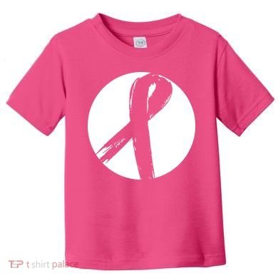Breast Cancer Circle Ribbon Logo Toddler T-Shirt