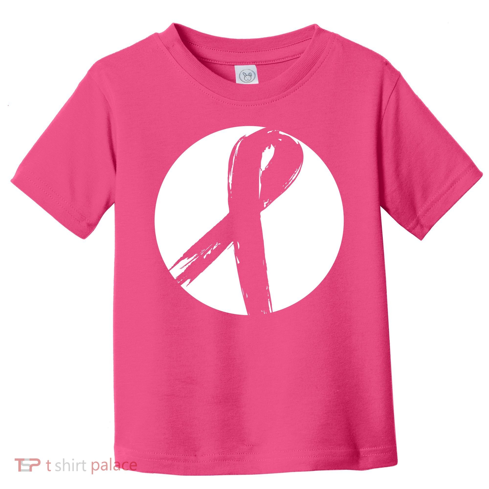 Breast Cancer Circle Ribbon Logo Toddler T-Shirt