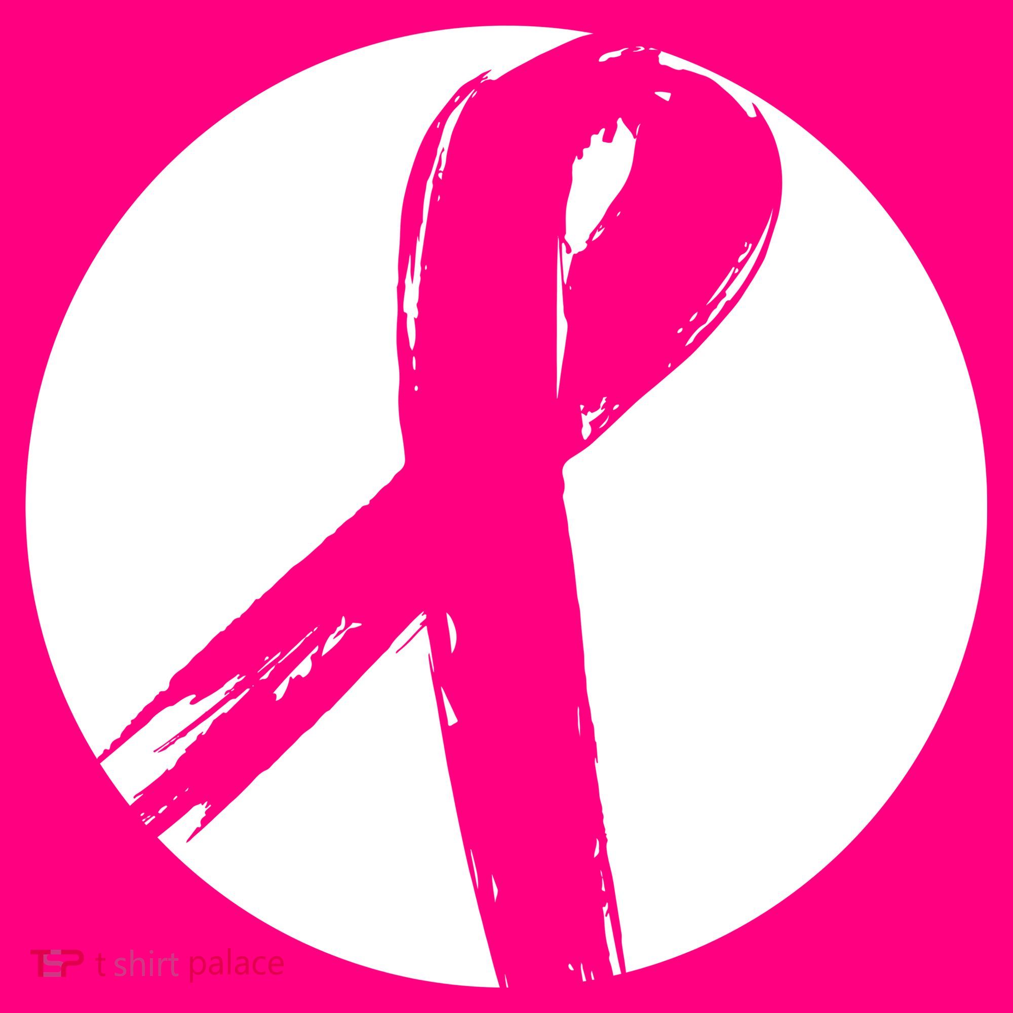 Breast Cancer Circle Ribbon Logo Toddler T-Shirt