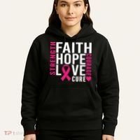Breast Cancer Faith Hope Love Courage Hoodie thumb 5