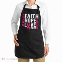 Breast Cancer Faith Hope Love Courage Apron thumb 2