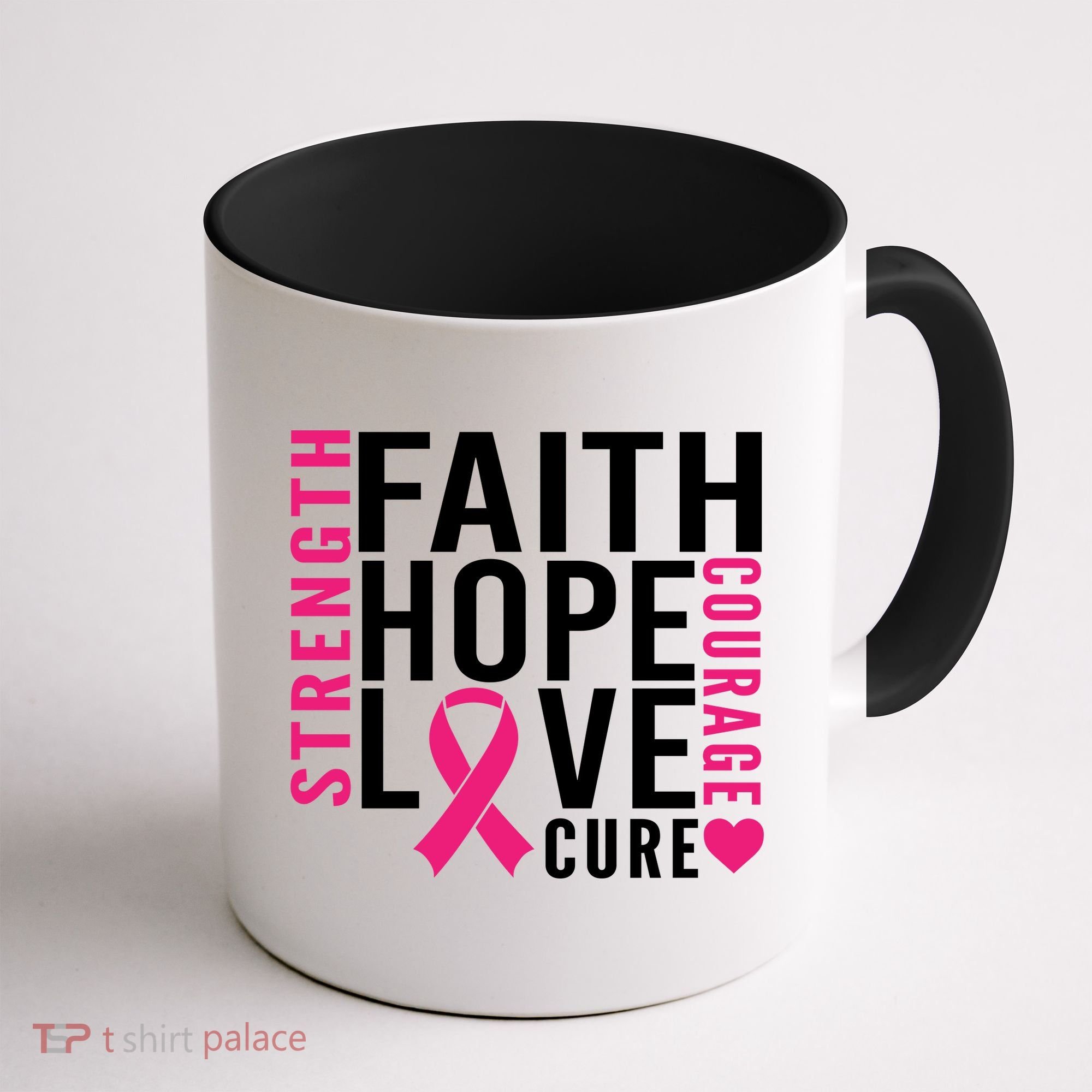 Breast Cancer Faith Hope Love Courage Coffee Mug