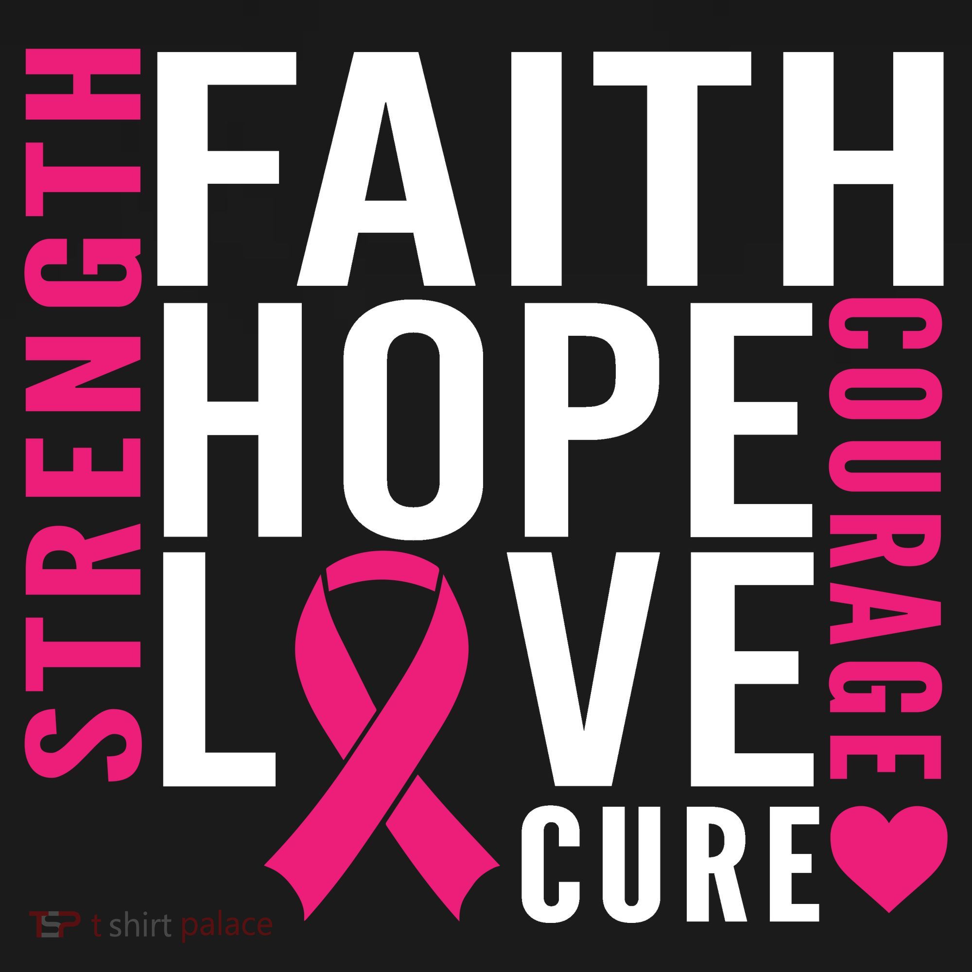 Breast Cancer Faith Hope Love Courage Mousepad