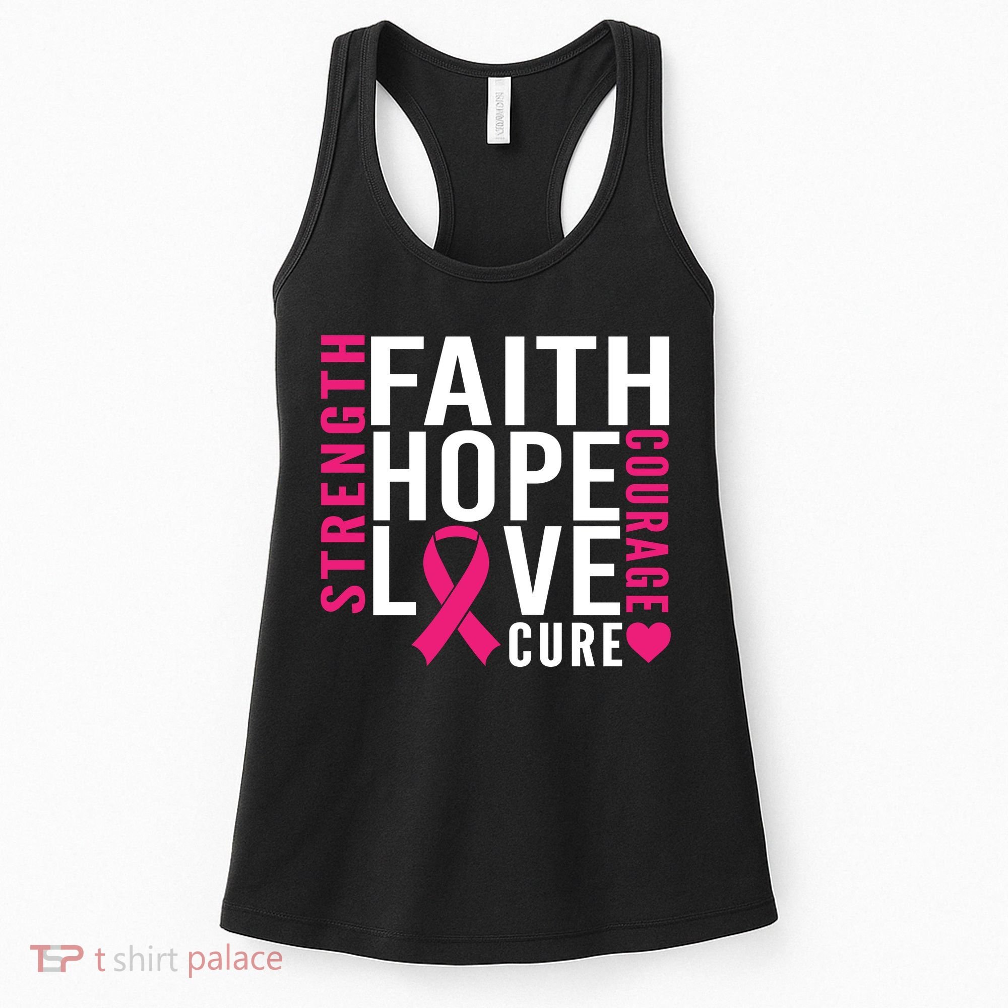 Breast Cancer Faith Hope Love Courage Women's Tank Top