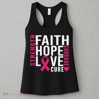 Breast Cancer Faith Hope Love Courage Women's Tank Top thumb 3