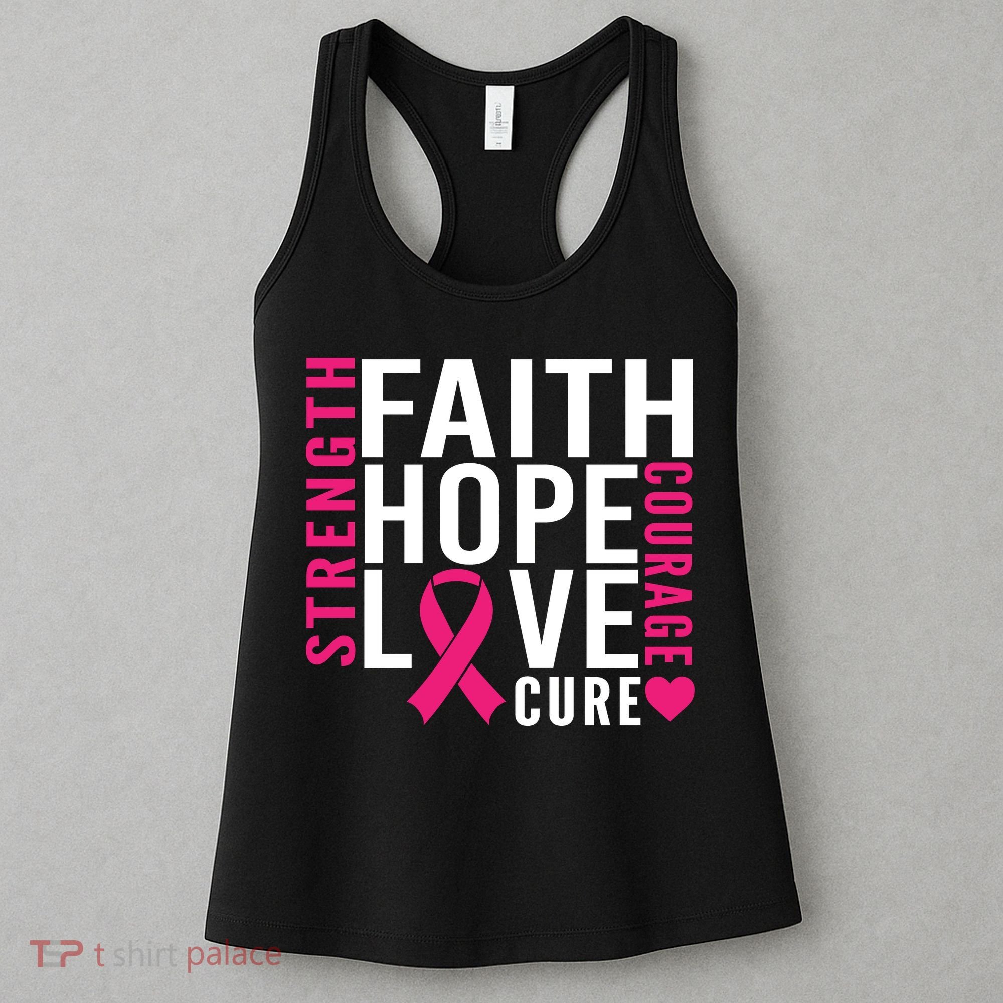 Breast Cancer Faith Hope Love Courage Women's Tank Top